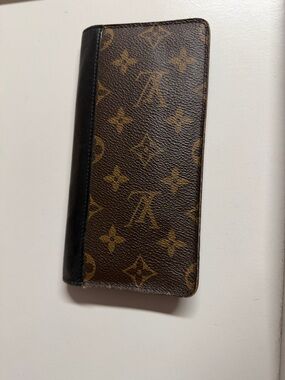 Louis Vuitton Monogram Long Wallet in Brown and Black